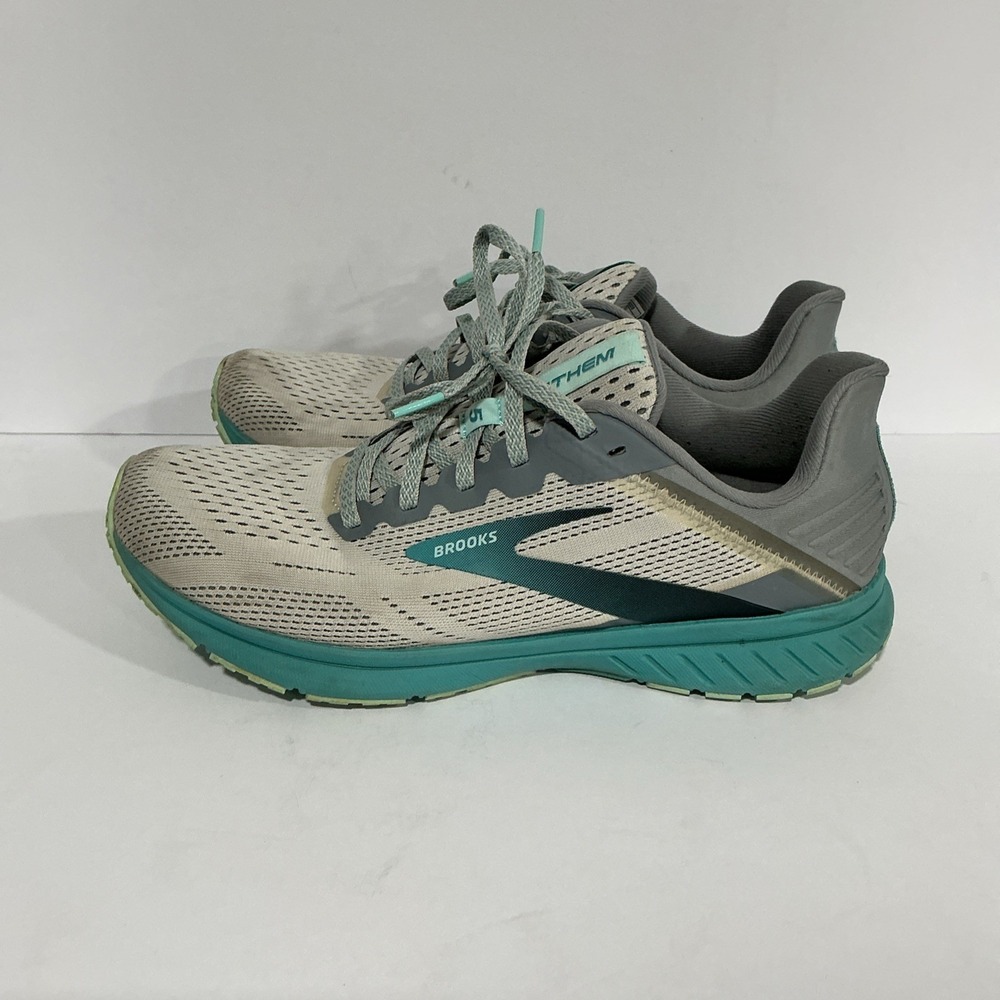 Brooks Running Shoes Anthem 5 Oyster Porcelain, Women's 9.5
